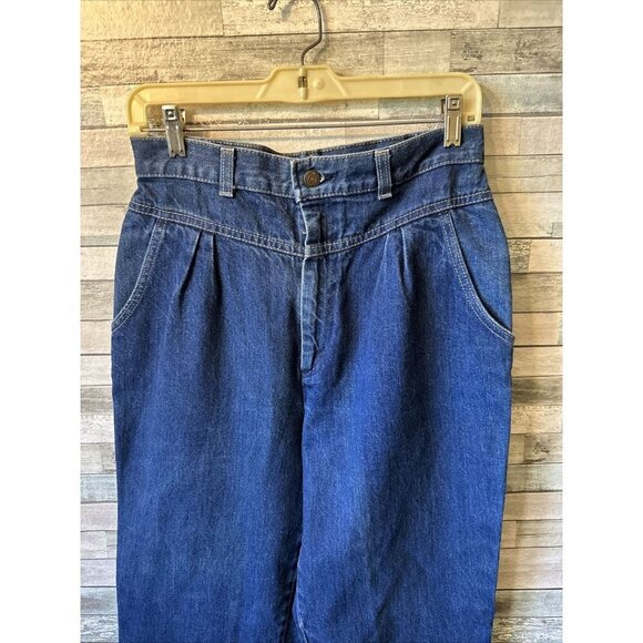 Vintage Levis Tapered Jeans Women’s Size 14 High Rise Pleated Front Made in USA - Picture 4 of 16